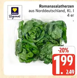 Marktkauf Edeka regional romanasalatherzen Angebot