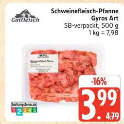Marktkauf Gutfleisch schweinefleisch-pfanne gyros art Angebot