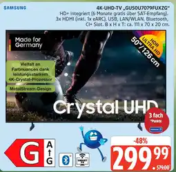 Marktkauf Samsung 4k-uhd-tv „gu50u7079fuxzg“ Angebot