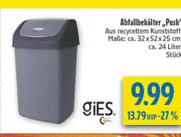 diska Gies abfallbehälter „push” Angebot
