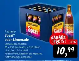 KONSUM Paulaner spezi Angebot