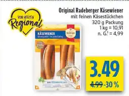 diska Radeberger original käsewiener Angebot
