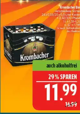 Marktkauf Krombacher bier Angebot