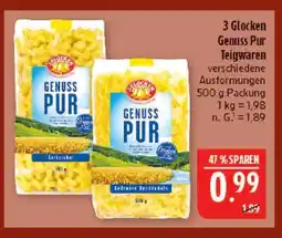 Marktkauf 3 glocken genuss pur teigwaren Angebot