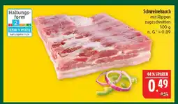 Marktkauf Schweinebauch mit rippen zugeschnitten Angebot