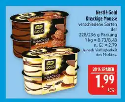 Marktkauf Nestlé gold knackige mousse Angebot