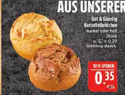 Marktkauf Gut & günstig kartoffelbrötchen dunkel Angebot