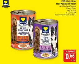 Marktkauf Edeka herzstücke feine mahlzeit für hunde Angebot