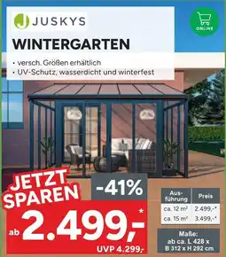 Marktkauf Juskys wintergarten Angebot