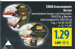 diska Edeka genusmomente burrata Angebot