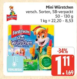 Marktkauf Ferdi fuchs mini würstchen Angebot