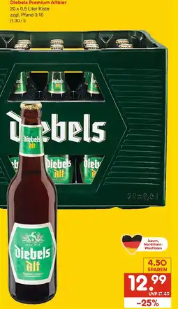 Netto Marken-Discount Diebels premium altbier Angebot