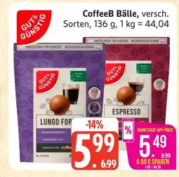 Marktkauf Gut&günstig coffeeb bälle lungo forte Angebot