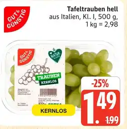 Marktkauf Tafeltrauben hell Angebot
