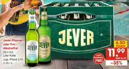 Netto Marken-Discount Jever pilsener oder fun alkoholfrei Angebot