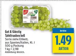 diska Gut & günstig tafeltrauben hell Angebot