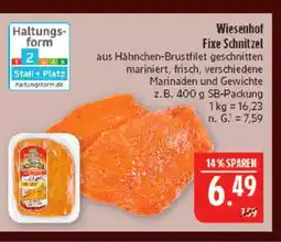 Marktkauf Wiesenhof fixe schnitzel Angebot