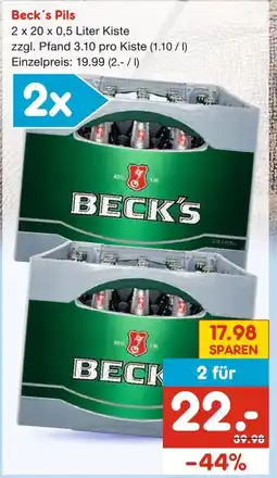 Netto Marken-Discount Beck's pils Angebot