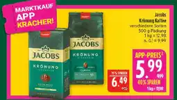 Marktkauf Jacobs krönung kaffee Angebot