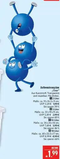 Marktkauf Aufbewahrungsbox „clear“ Angebot