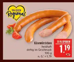 Marktkauf Von herzen regional käsewürstchen Angebot