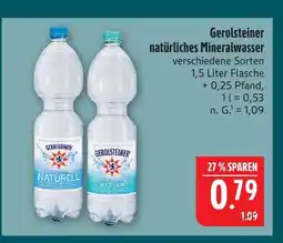 Marktkauf Gerolsteiner natürliches mineralwasser Angebot