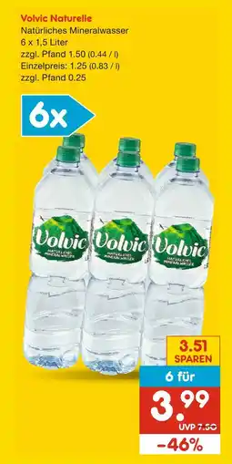 Netto Marken-Discount Volvic naturelle natürliches mineralwasser Angebot