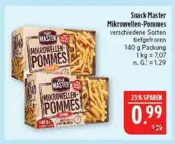 Marktkauf Snack master mikrowellen-pommes Angebot