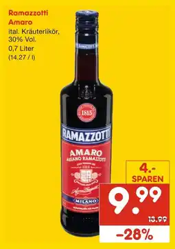Netto Marken-Discount Ramazzotti amaro Angebot