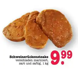 Scheck-in-Center Schweinerückensteaks Angebot