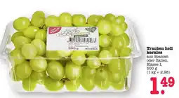 Scheck-in-Center Trauben hell kernlos Angebot