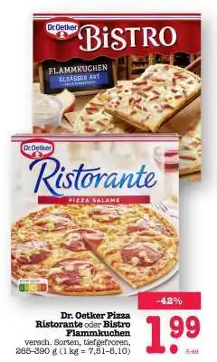 Scheck-in-Center Dr. Oetker Pizza Ristorante oder Bistro Flammkuchen Angebot