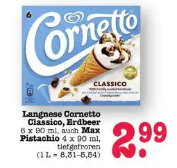 Scheck-in-Center Langnese Cornetto Classico, Erdbeer Angebot