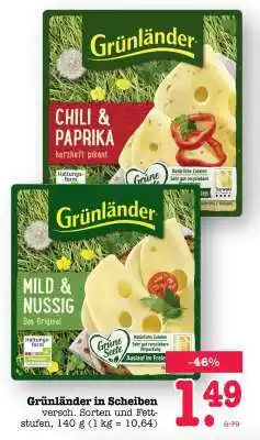 Scheck-in-Center Grünländer in Scheiben Angebot