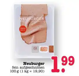 Scheck-in-Center Neuburger Angebot