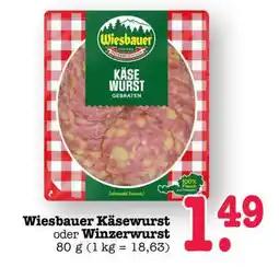 Scheck-in-Center Wiesbauer Käsewurst oder Winzerwurst Angebot