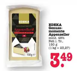 Scheck-in-Center EDEKA Genussmomente Appenzeller Angebot