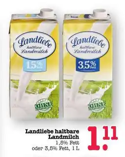 Scheck-in-Center LANDLIEBE Haltbare Landmilch Angebot