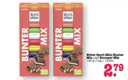 Scheck-in-Center Ritter Sport Mini Bunter Mix oder Knusper Mix Angebot