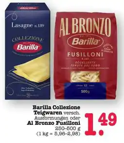 Scheck-in-Center Barilla Collezione Teigwaren Angebot