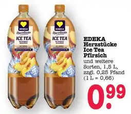 Scheck-in-Center EDEKA Herzstücke Ice Tea Pfirsich Angebot