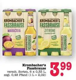Scheck-in-Center KROMBACHER'S Fassbrause Angebot