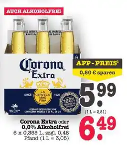 Scheck-in-Center Corona Extra oder 0,0% Alkoholfrei Angebot