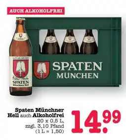 Scheck-in-Center Spaten Münchner Hell Angebot