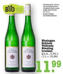 Scheck-in-Center Rheingau Schloss Vollrads Riesling trocken Angebot