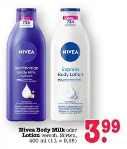 Scheck-in-Center NIVEA Body-Milk oder -Lotion Angebot