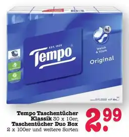 Scheck-in-Center Tempo Taschentücher Angebot