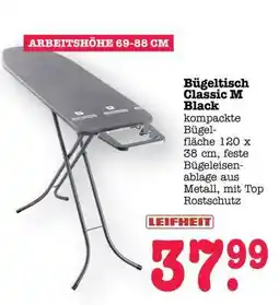 Scheck-in-Center Bügeltisch Classic M Black Angebot