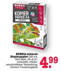 Scheck-in-Center EDEKA zuhause Kopierpapier Angebot