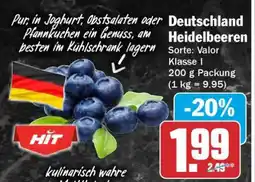 HIT Deutschland Heidelbeeren Angebot